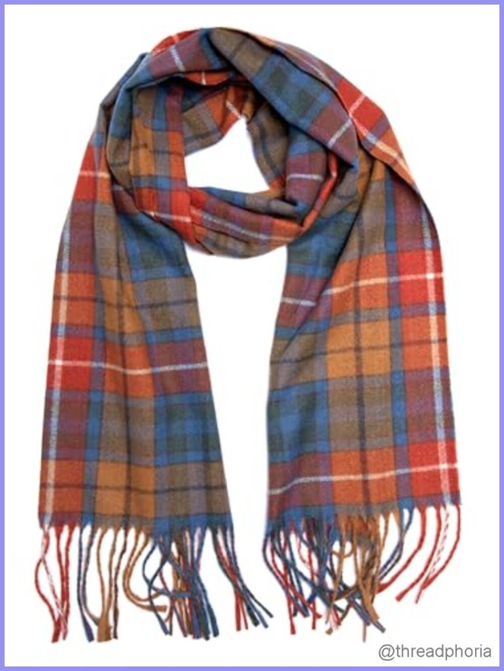 Tartan Plaid Scarf - Soft Cashmere Feel Winter Scarf, Scottish Wrap for